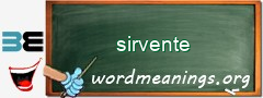 WordMeaning blackboard for sirvente